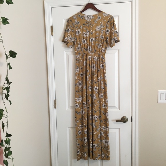 NWOT Citrus & Lemon Floral Maxi Dress - Picture 5 of 7